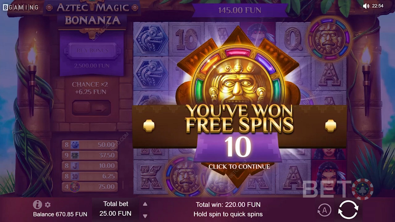 Win veel Free Spins in Aztec Magic Bonanza casino slot