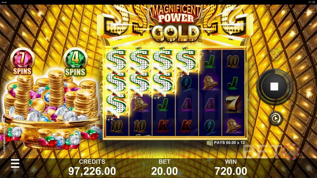 Magnificent Power Gold Beoordeling door BETO Slots