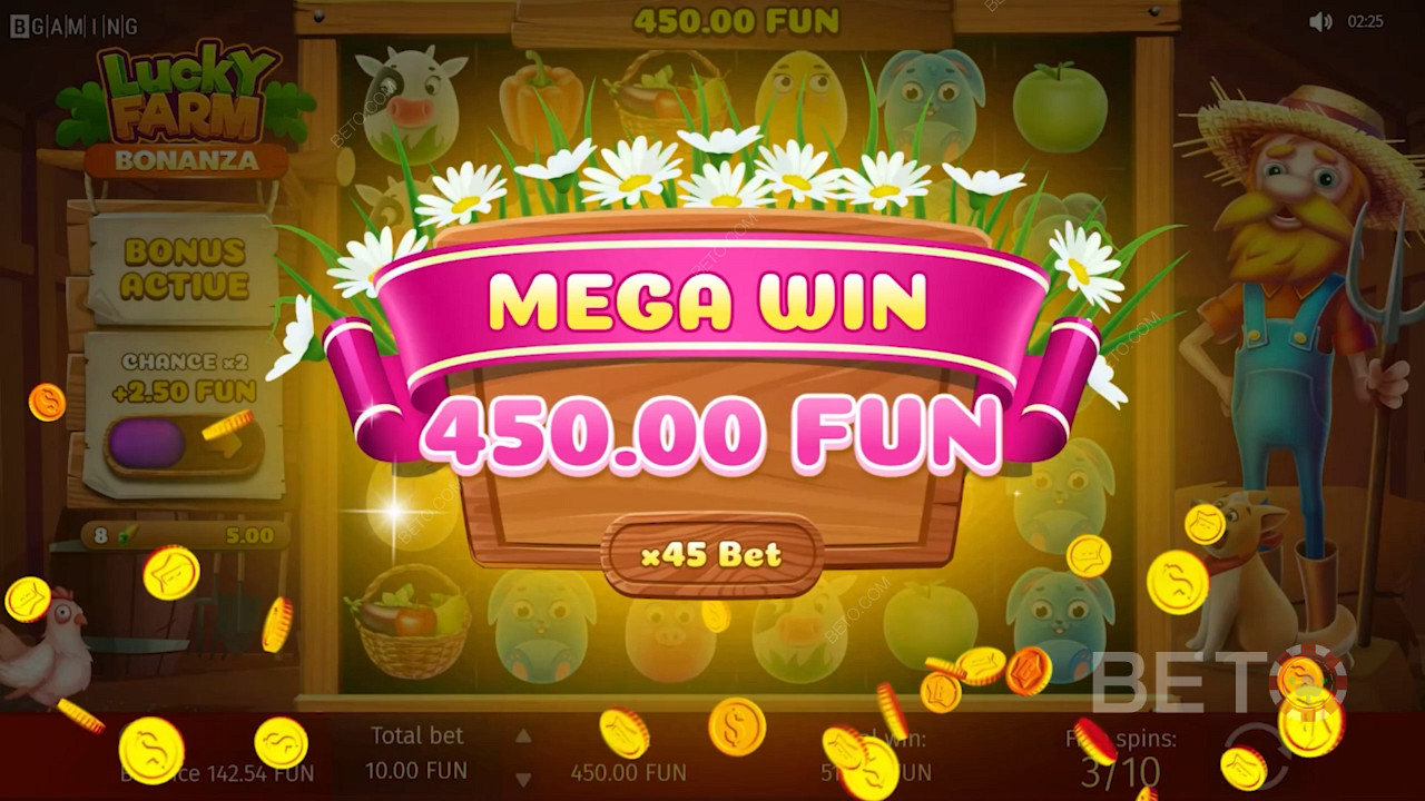Ontvang zoete bonanza winsten in het Lucky Farm Bonanza casino spel