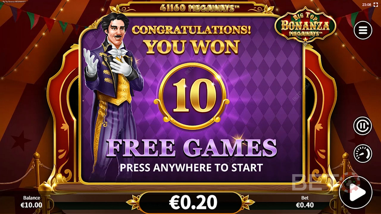 Het vrijspelen van de Free Spins Ronde geeft tot 16 Free Spins en de beste bonussen in het spel.
