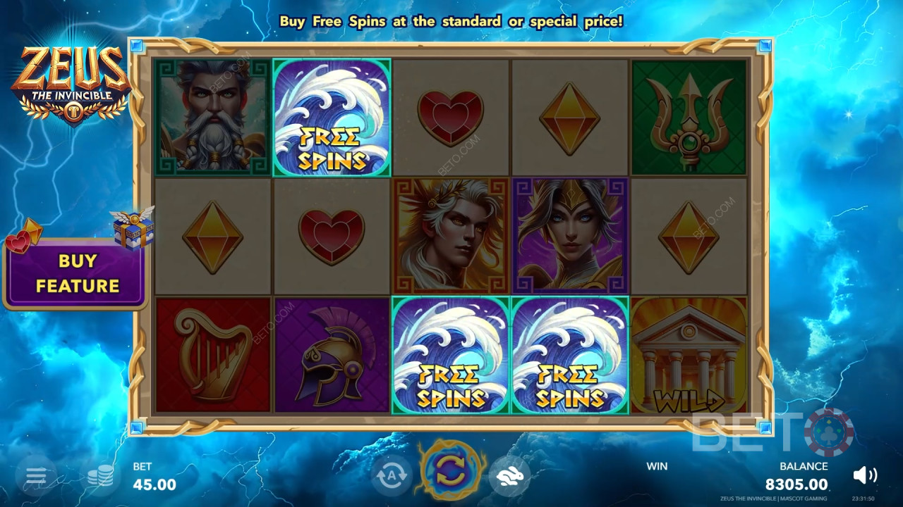 Zeus De Onoverwinnelijke Review door BETO Slots