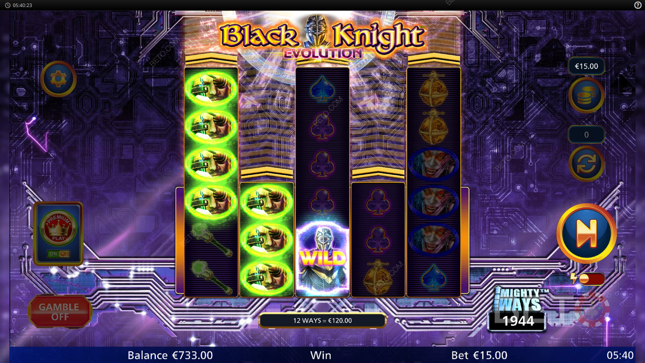 Black Knight Evolution Beoordeling door BETO Slots