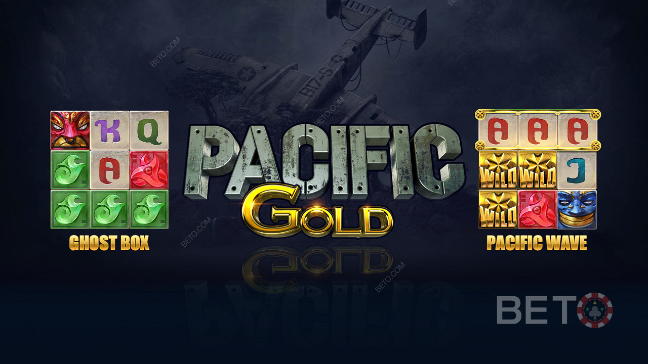 Geniet vanunieke functies zoals Ghost Box en Pacific Wave in de Pacific Gold slot
