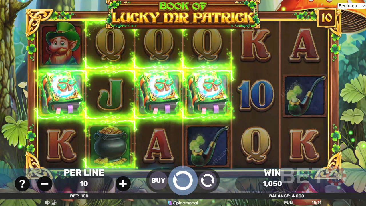 Book of Lucky Mr Patrick Review door BETO Slots