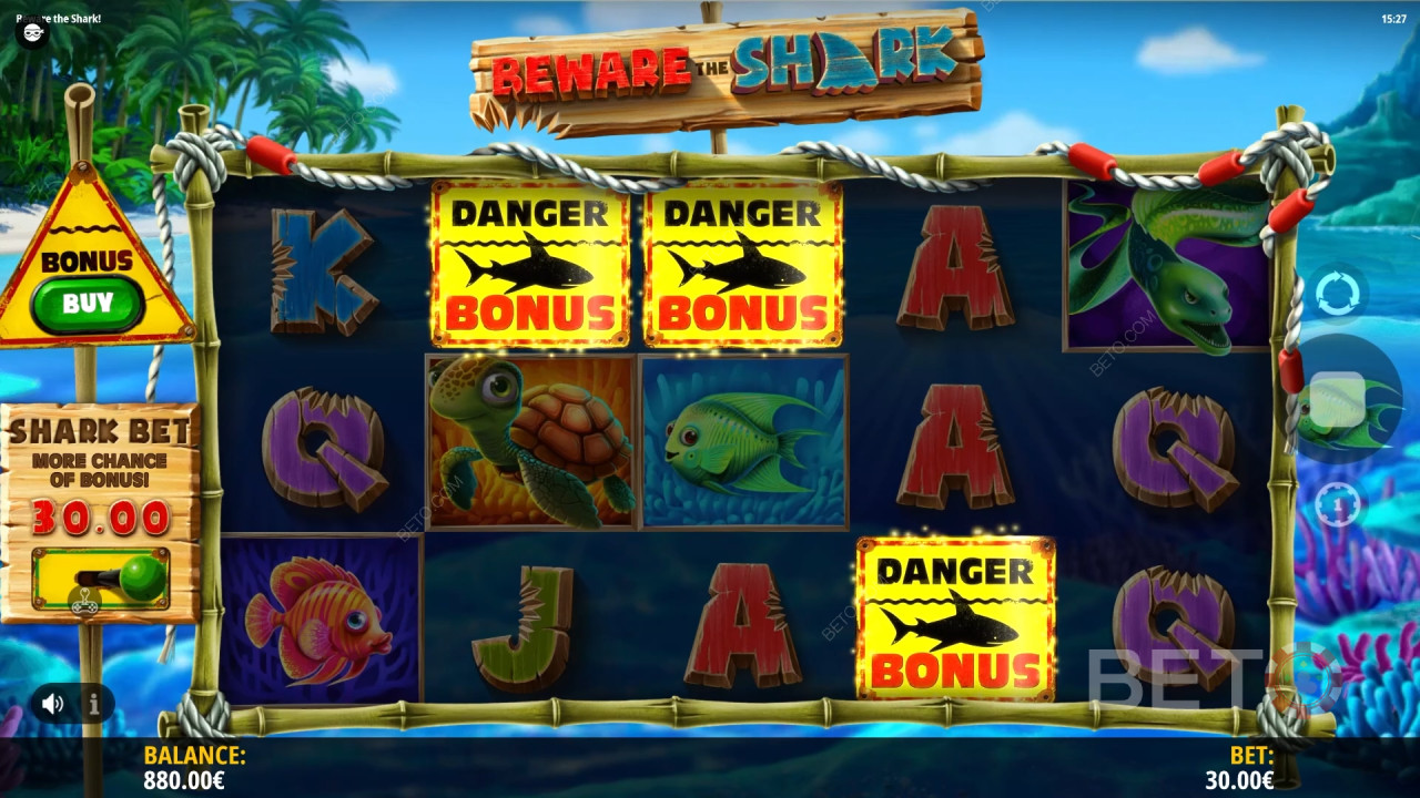 Beware the Shark Review door BETO Slots