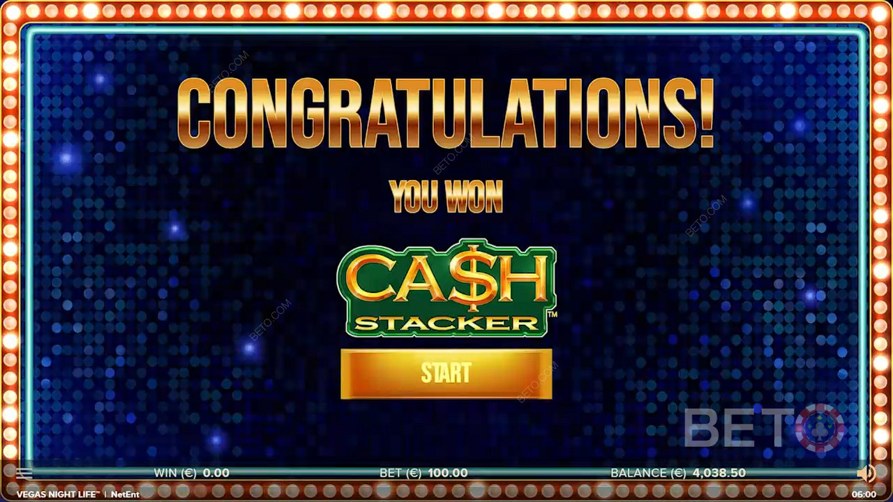 De Cash Stacker is de meest opwindende functie van dit casinospel