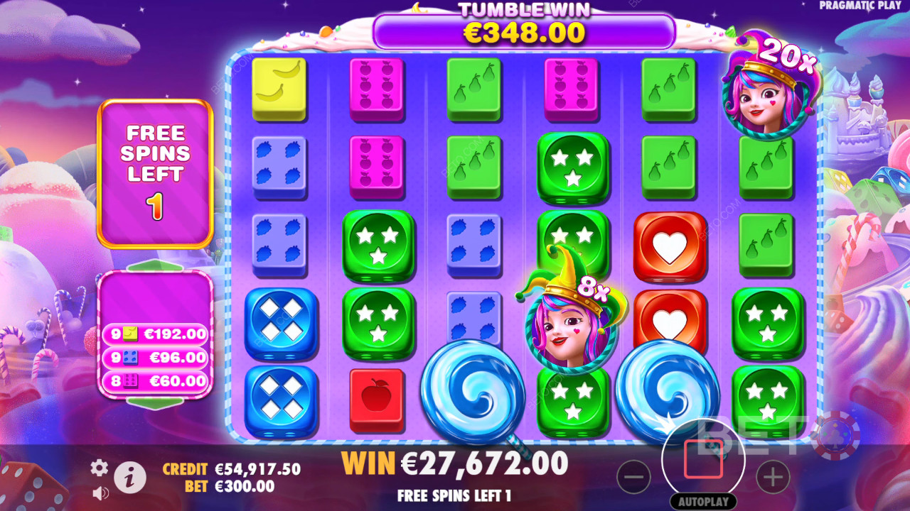 Bonusfuncties uitgelegd in Sweet Bonanza 1000 Dice door Pragmatic Play
