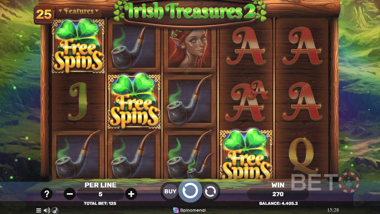 Irish Treasures 2 Beoordeling door BETO Slots