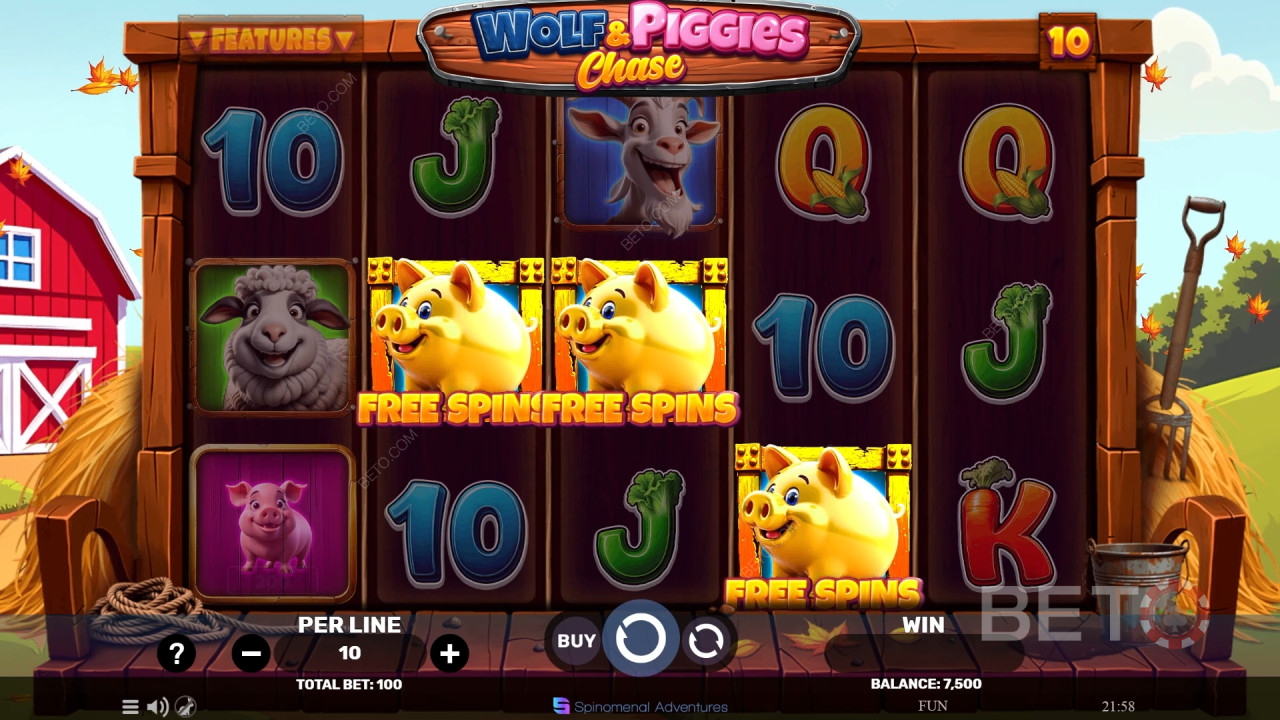 Wolf & Piggies Chase Gratis Spelen