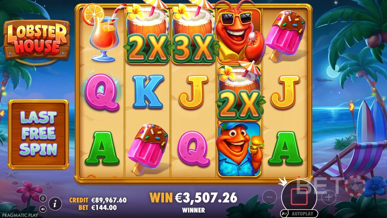 Bonusfuncties uitgelegd in Lobster House door Pragmatic Play