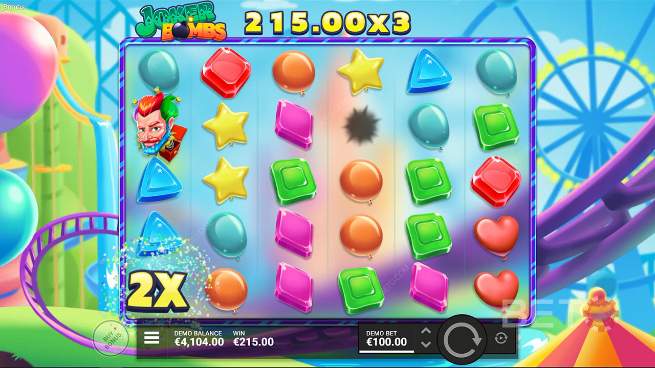 Multiplier Bombs verhogen de winst in de Joker Bombs gokkast