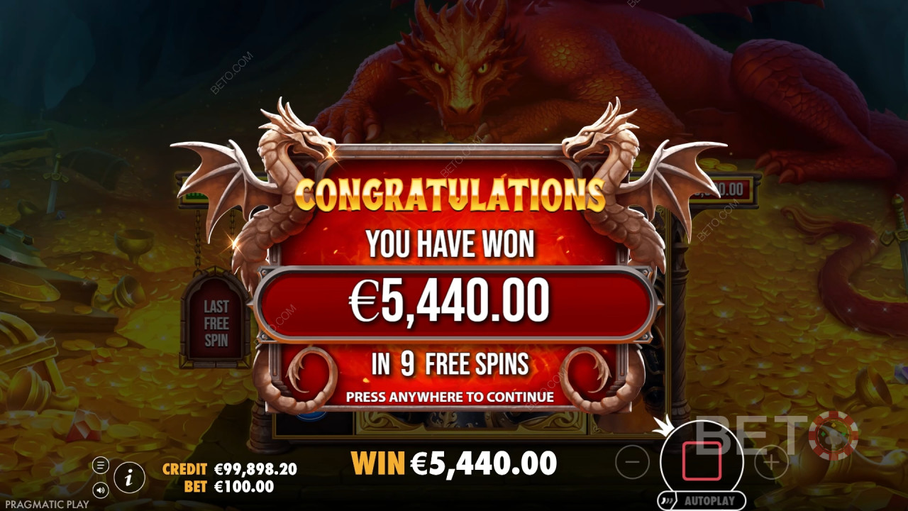 Win 15.000x je inzet in de Sleeping Dragon Online Slot!