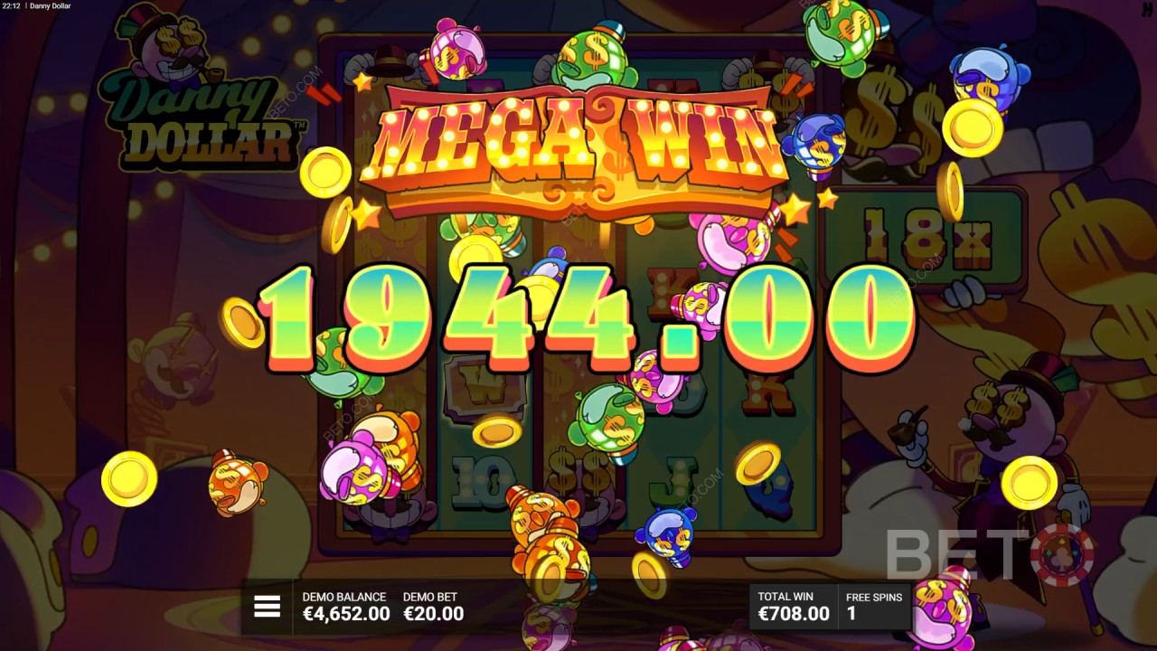 Bonusfuncties uitgelegd in Danny Dollar door Hacksaw Gaming