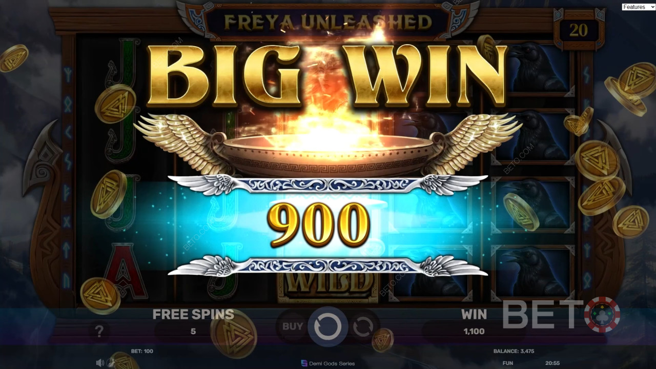 Win 3.000x je inzet in de Freya Unleashed Online Gokkast!