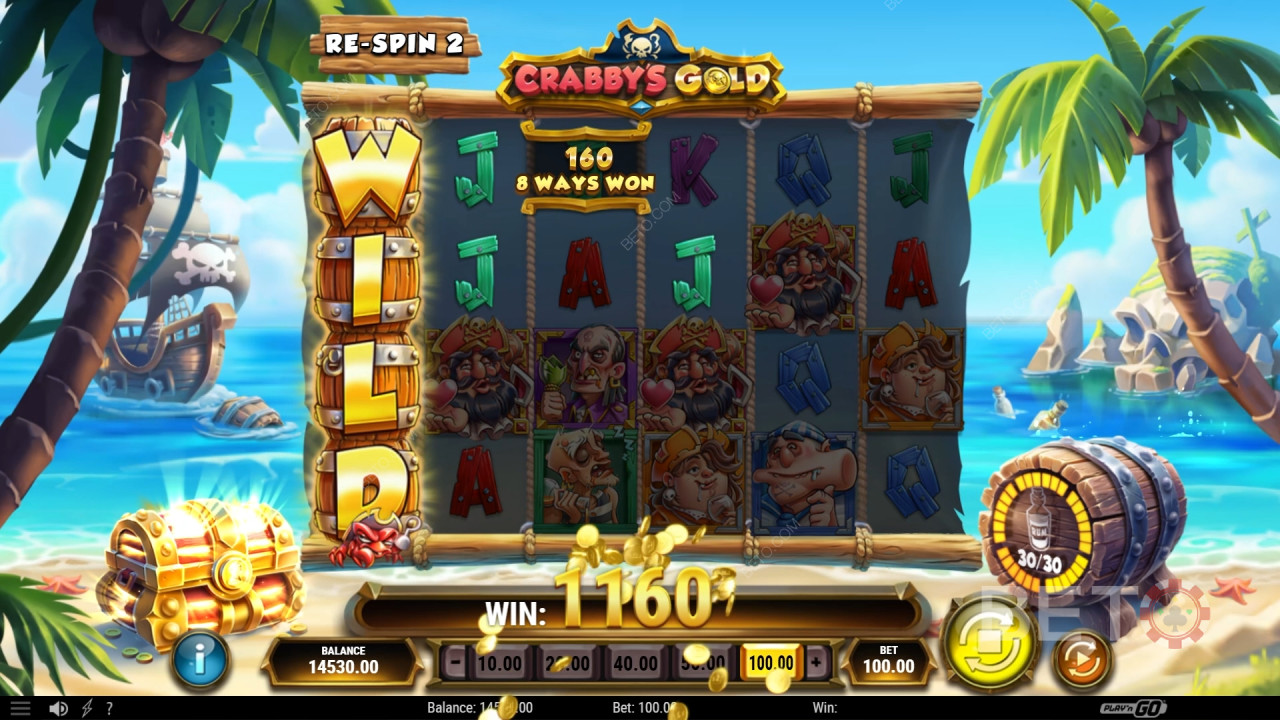 Win 70.000x je inzet in de Crabby