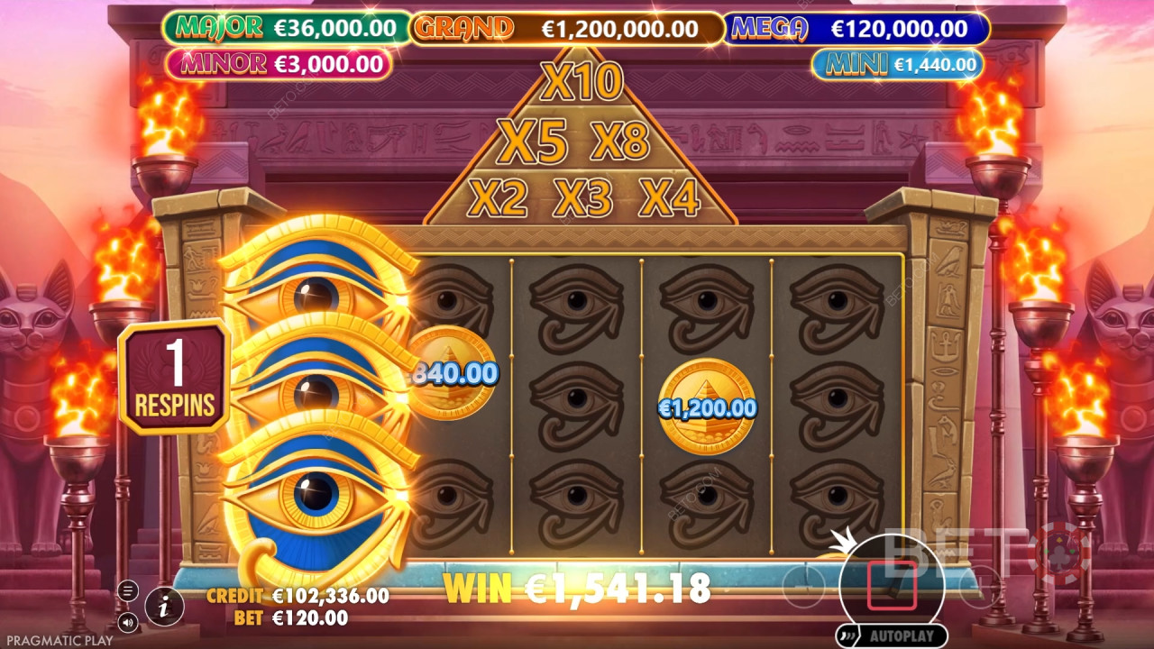 Win 10.000x je inzet in de Mummy