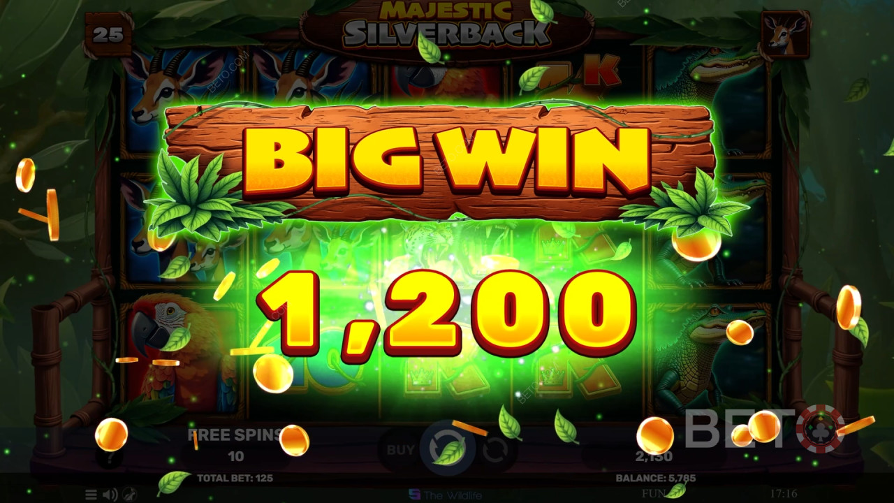 Win 500x je inzet in de Majestic Silverback Slot Online!