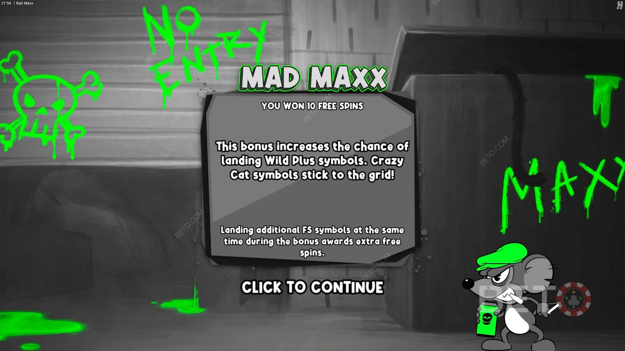 Bonusfuncties uitgelegd in Rad Maxx door Hacksaw Gaming