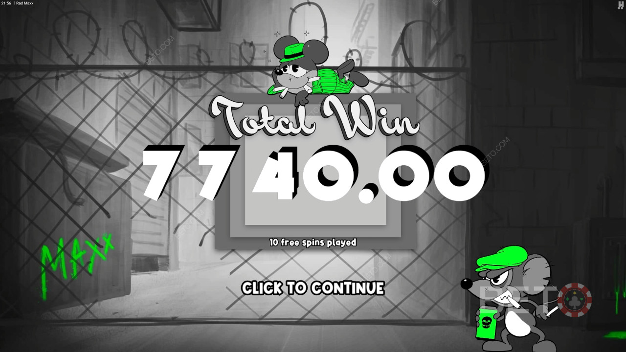 Win 12.500x je inzet in de Rad Maxx online gokkast!