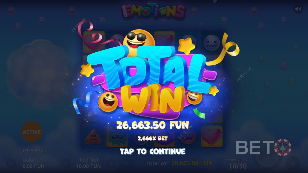Win 15.000x je inzet in de Emotions Slot Online!