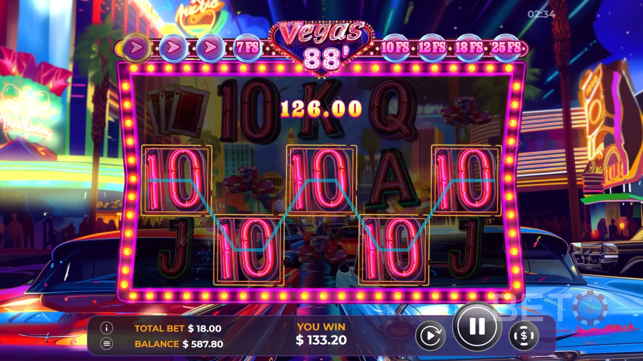 Bonusfuncties uitgelegd in Vegas 88 door Vibra Gaming