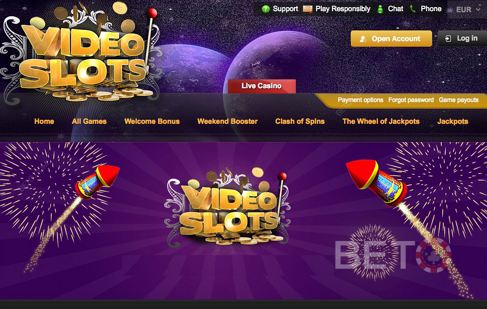 VideoSlots groot online casino met enorme mogelijkheden