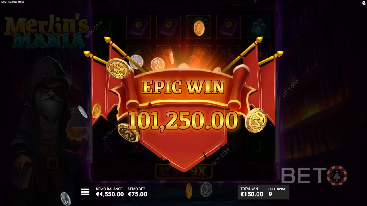 Win 12.000x je inzet in de Merlin