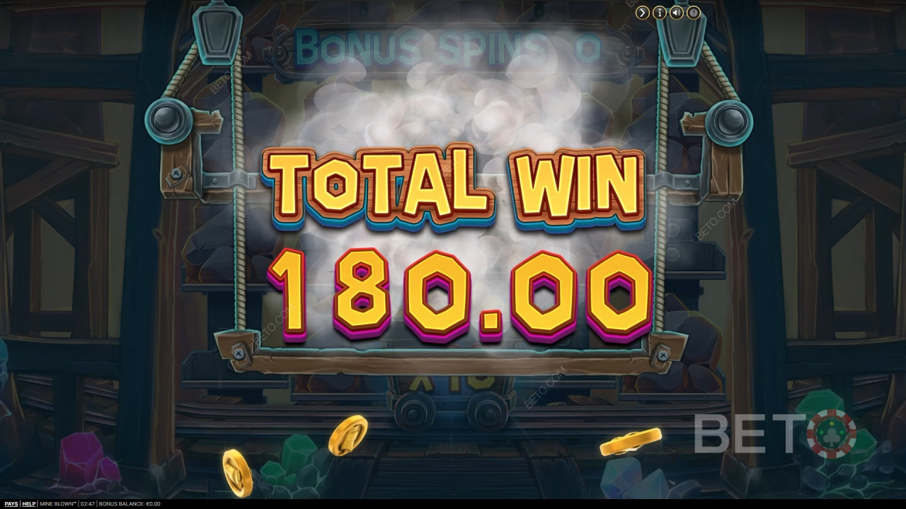 Win 2.484x je inzet in de Mine Blown gokkast online!