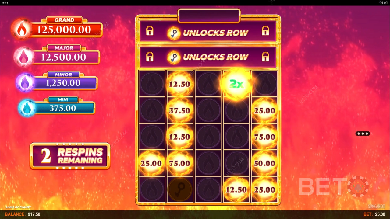 Win 10.000x je inzet in de Links of Flame gokkast!