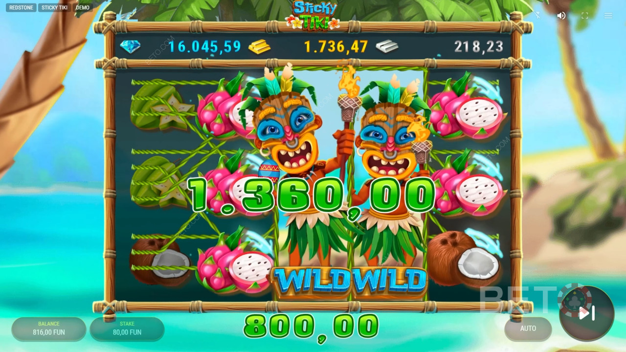 Sticky Tiki Beoordeling door BETO Slots