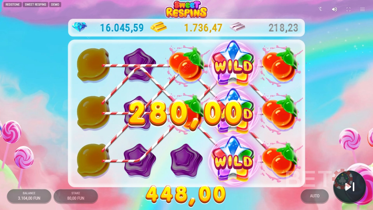 Bonusfuncties uitgelegd in Sweet Respins van Redstone