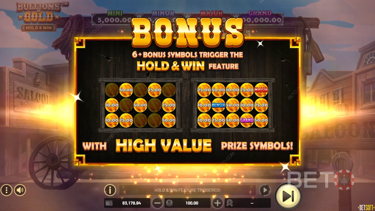 Bonusfuncties uitgelegd in Bullions of Gold door Betsoft