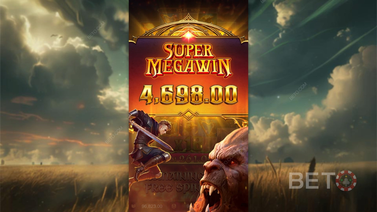 Win 10.000x je inzet in de Jack the Giant Hunter gokkast online!