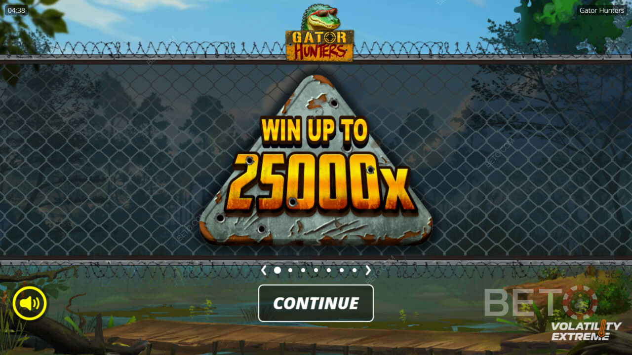 Win 25.000 keer je inzet bij de Gator Hunters-gokkast!