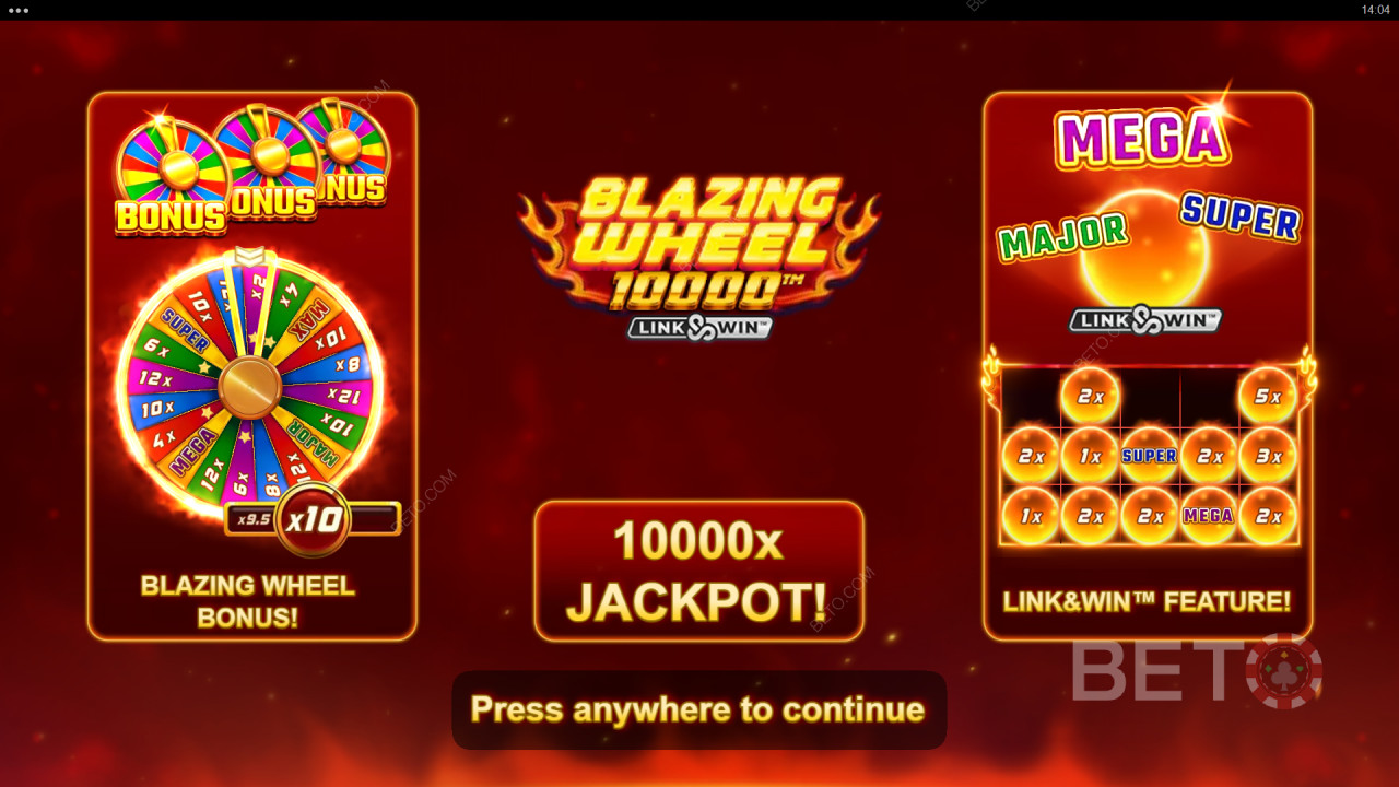 Bonusfuncties uitgelegd in Blazing Wheel 10000 van Nailed It! Spelletjes