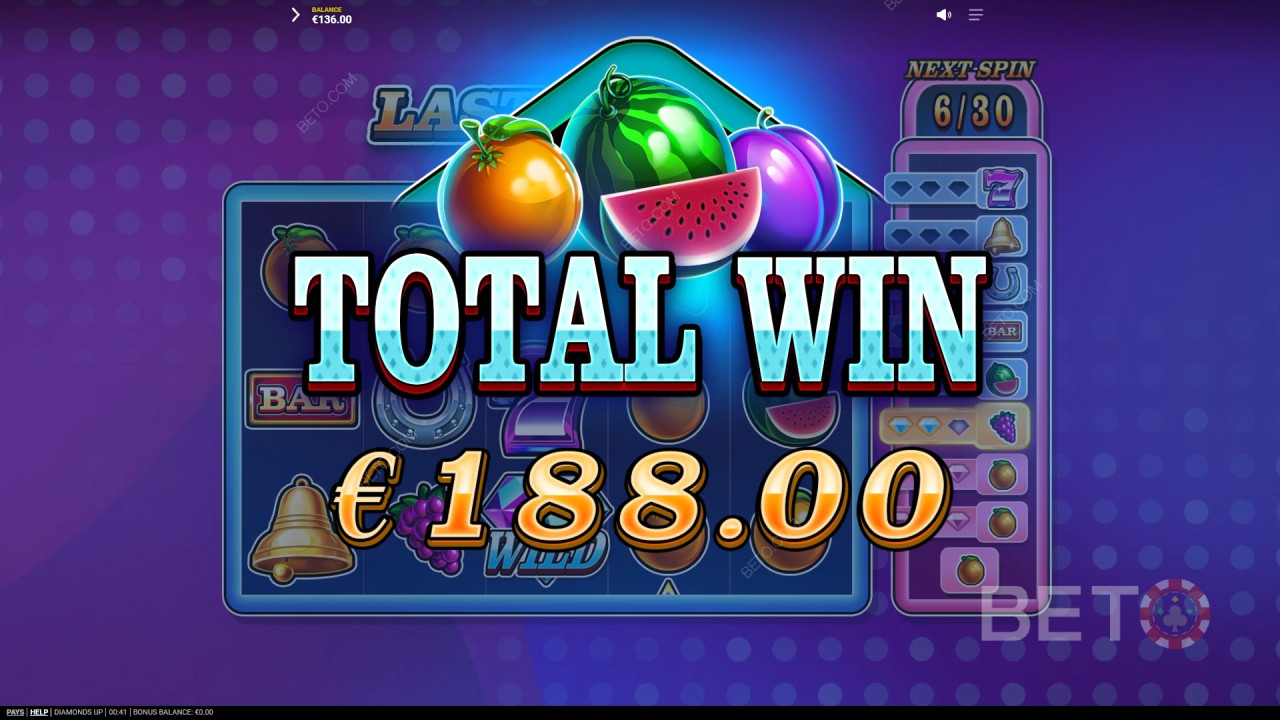 Win 20.000x je inzet in de Diamonds Up videoslot!