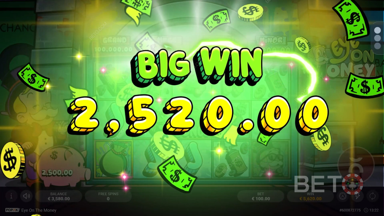 Win 2.500x je inzet in de Eye on the Money gokkast online!