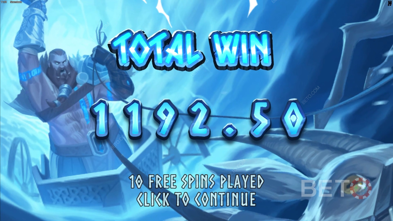 Win 15.000x je inzet in de Stormborn videoslot!