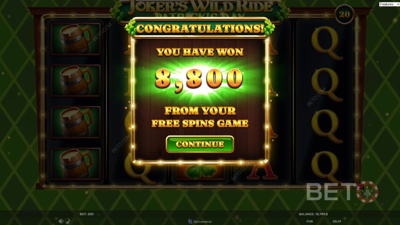 Joker's Wild Ride Patrick's Day Gratis Spelen