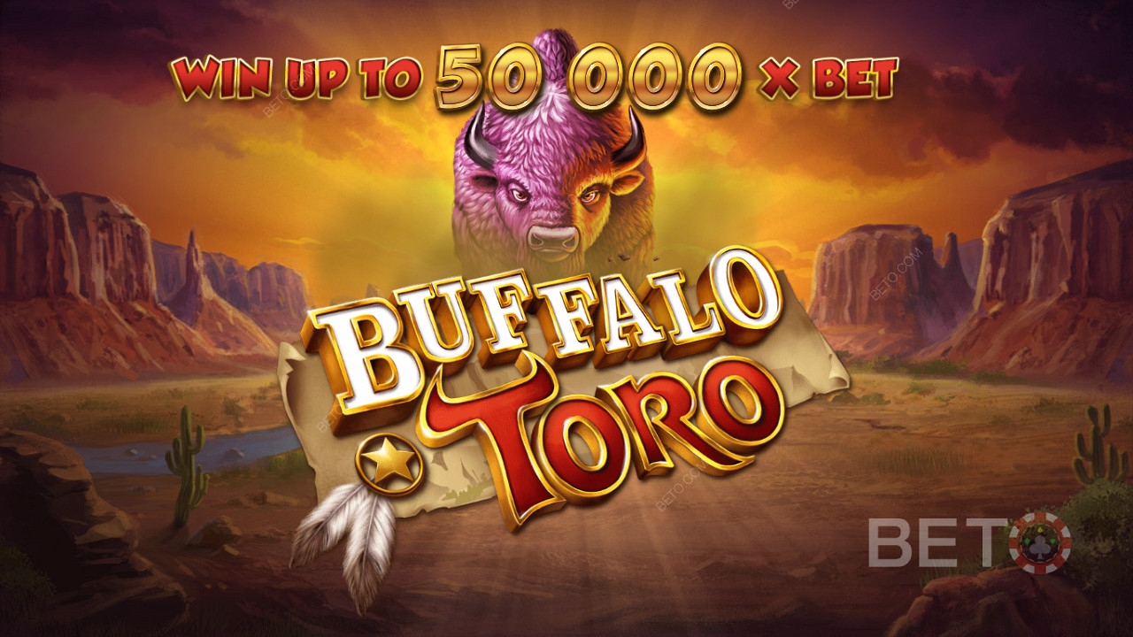 Win tot 50.000x je inzet in de Buffalo Toro online slot