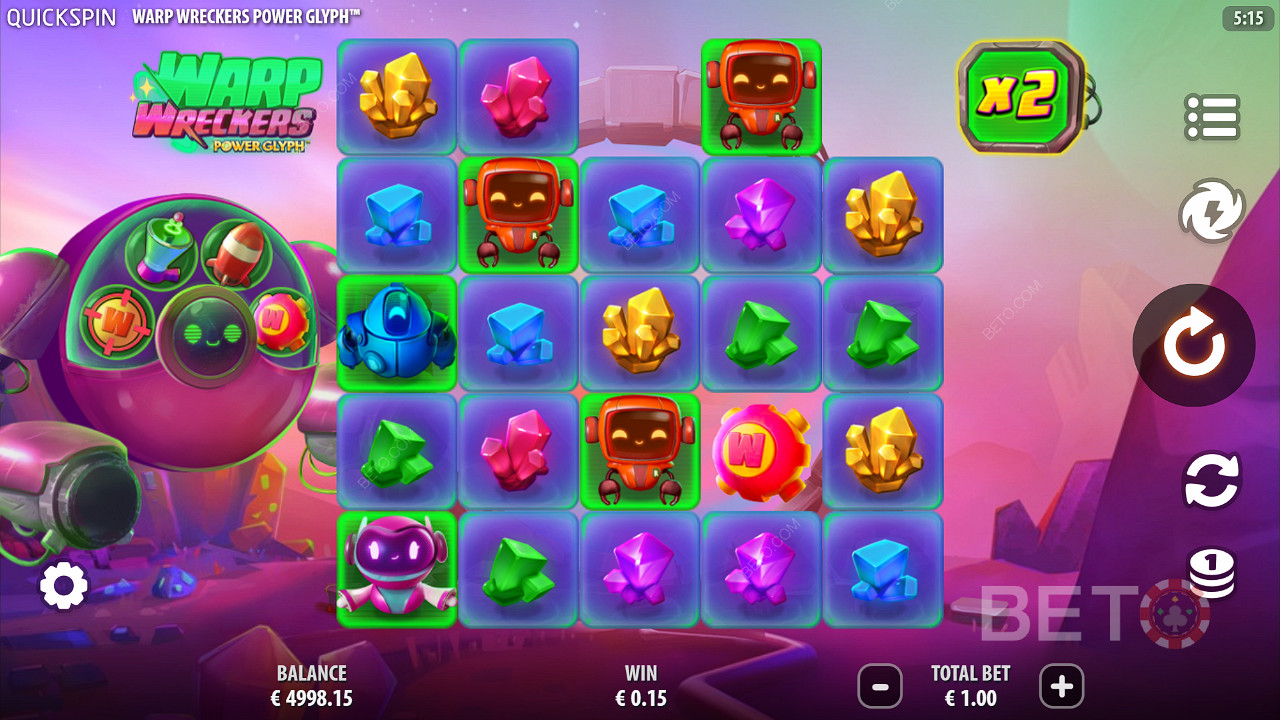 Warp Wreckers Power Glyph Gratis Spelen