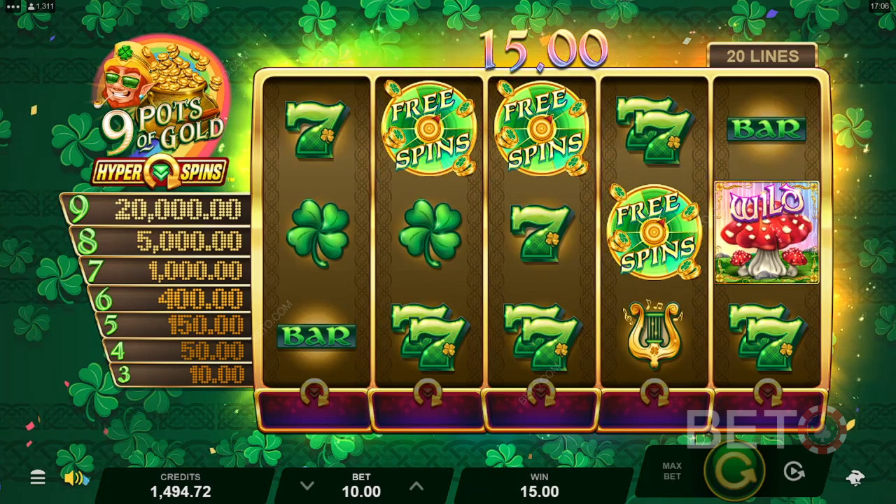 9 Pots of Gold HyperSpins Review door BETO Slots