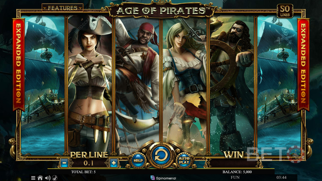 Age Of Pirates Uitgebreide Editie Review door BETO Slots