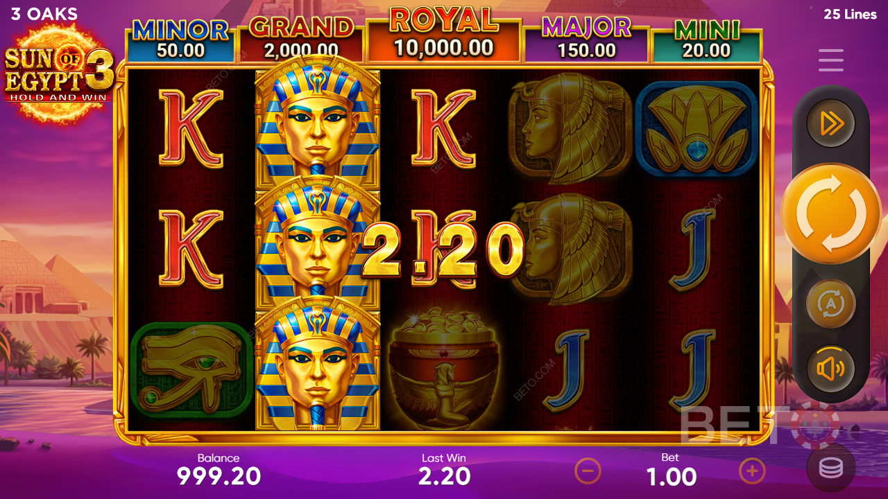 Zon van Egypte 3 videoslot - Eindoordeel