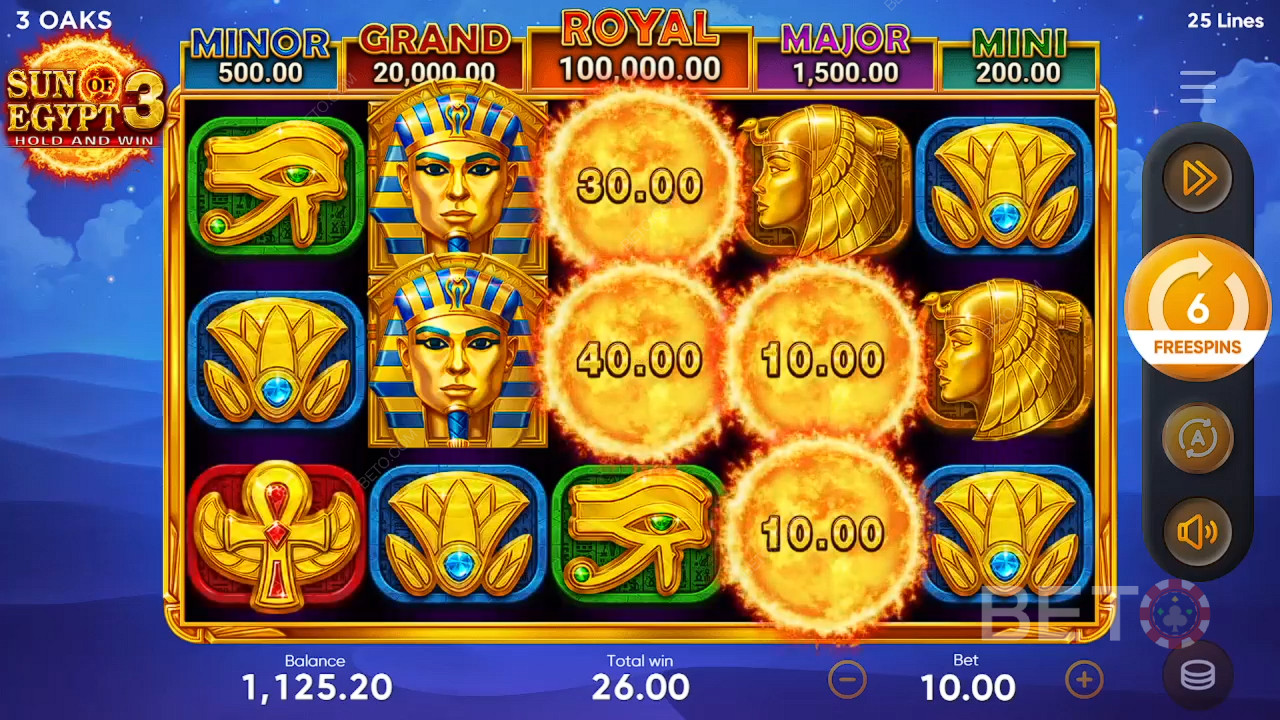 Zon van Egypte 3 Review door BETO Slots
