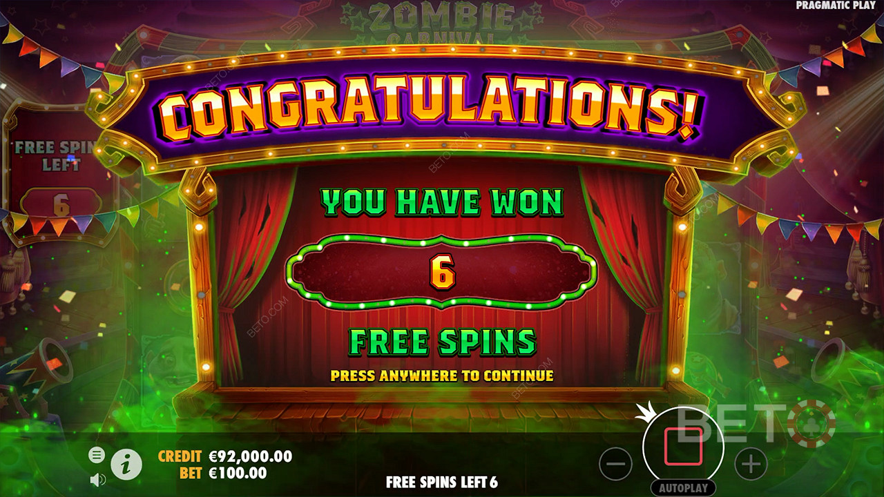 Win 6 Free Spins met Sticky Wilds die ook Multipliers kunnen hebben