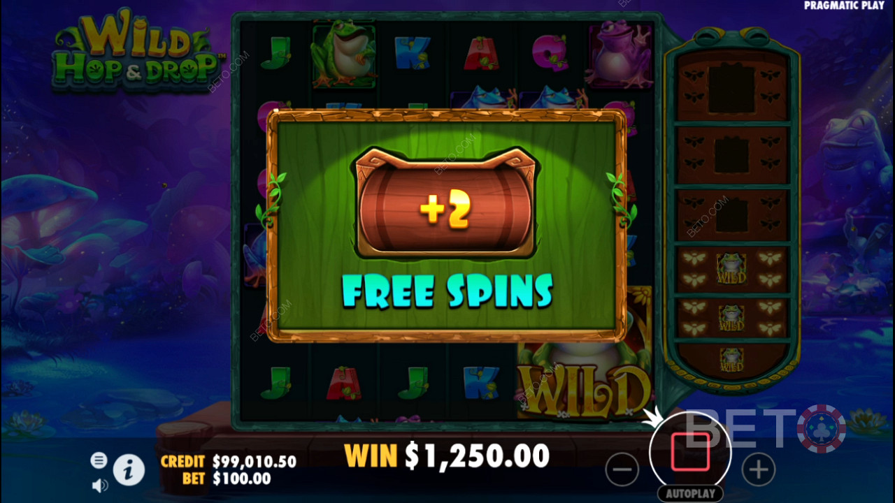 Win 5.000x je inzet in de Wild Hop and Drop videoslot!