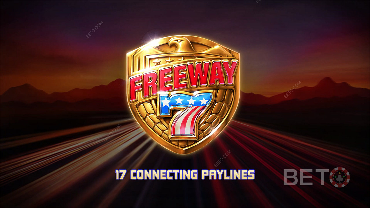 17 winlijnen helpen je meer winsten te maken in de Freeway 7 slot