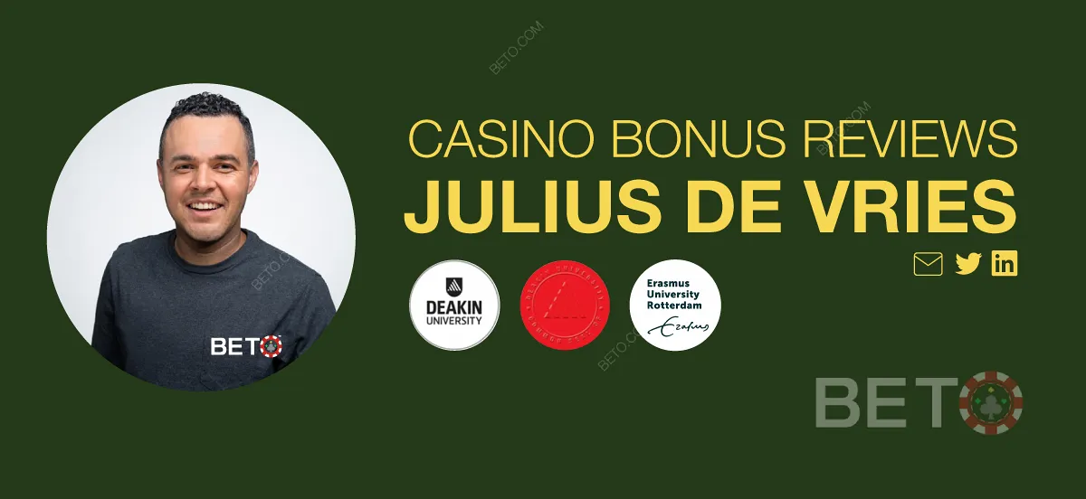 Recensent van Casino Bonussen en Voorwaarden Julius de Vries.