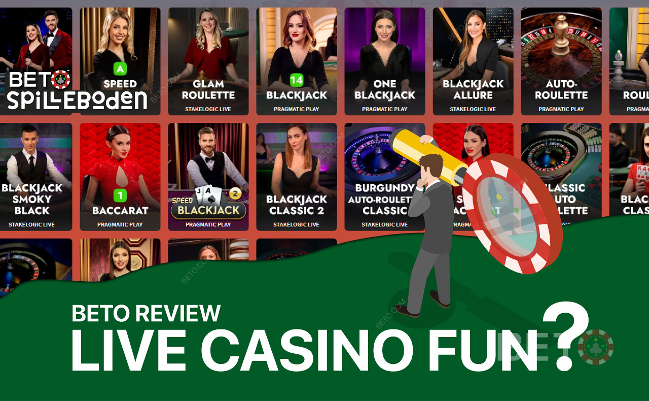 We testen of The Live Casino aangeboden door Spilleboden je tijd waard is.